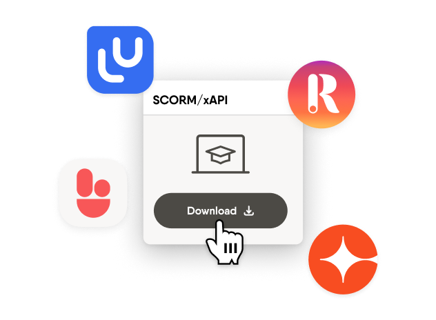 Seamless publishing with SCORM and LMS integrations