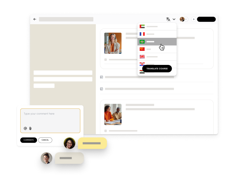 In dein Autorentool integrierte Lokalisierungssuite
