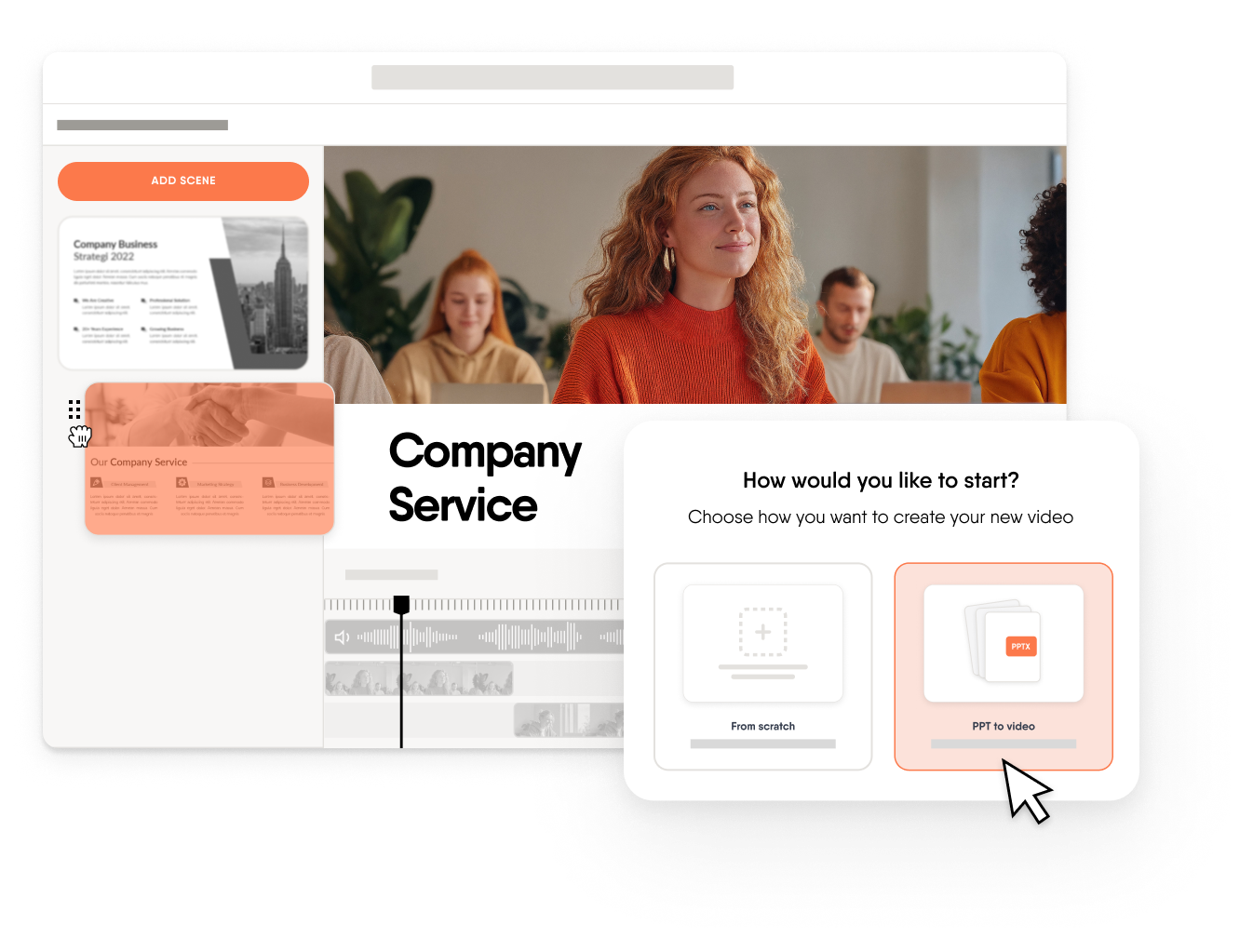 AI-powered video creation