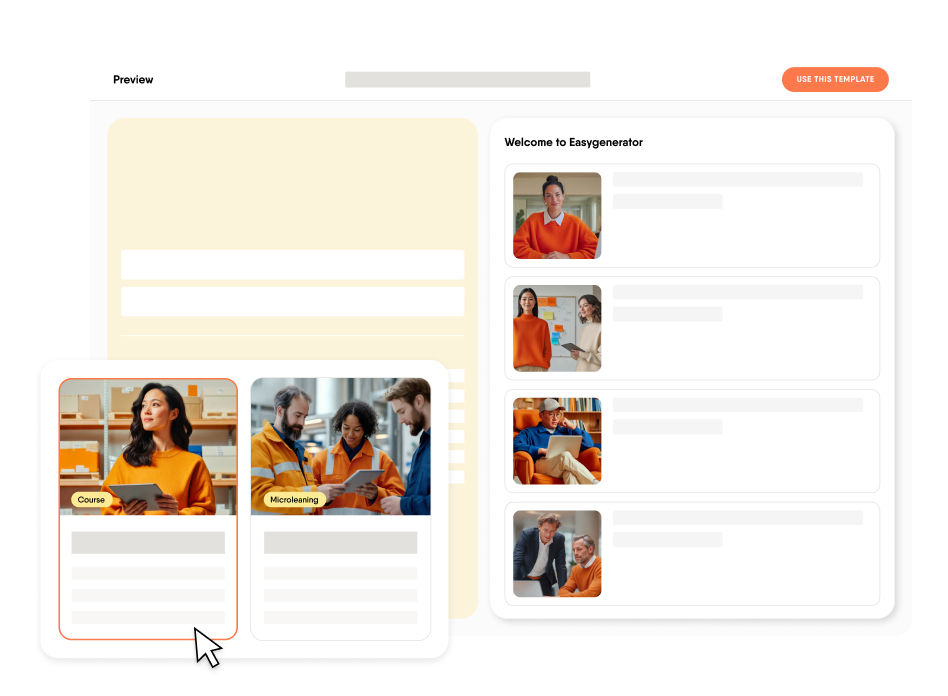 Ready-made e-learning templates for your team